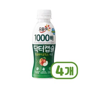 요플레 닥터캡슐 1000배 사과 요구르트 130ml x 4개