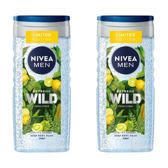  [해외직구] 독일직구 Nivea 니베아 남성용 익스트림 와일드 프레쉬 시트러스 샤워젤 250ml 2팩