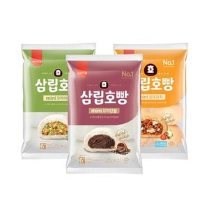 신세계라이브쇼핑 삼립 냉동 꼬마호빵 6입 4봉 택 (단팥/야채/피자)