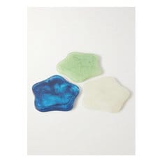 Glazed Resin Coaster Set