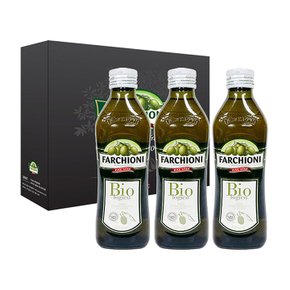 무료배송/파르키오니 유기농 엑스트라버진올리브오일 500ml x 3병 선물세트