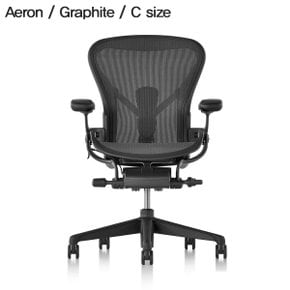 [허먼밀러 공식딜러 바로출고] New Aeron Chair Graphite (C Size)