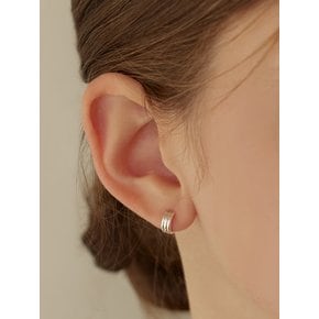 [연말 스페셜 6mm+10mm 진주귀걸이 증정][925 silver] Triple Line Fit Earring