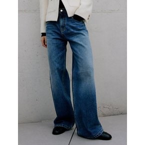 LONG WIDE DENIM PANTS / BLUE