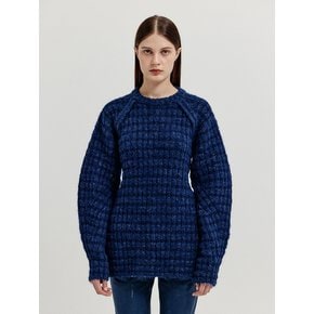 XAVE Open Back Knit Pullover - Navy