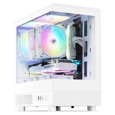 아이코다 darkFlash DB330M RGB 강화유리 미니타워 케이스 화이트