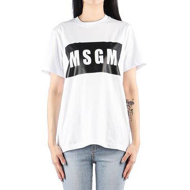 MSGM [엠에스지엠] (2000MDM520 200002 01) 여성 반팔 티셔츠