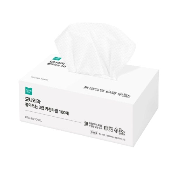 뽑아쓰는 3겹 키친타월 100매*9입
