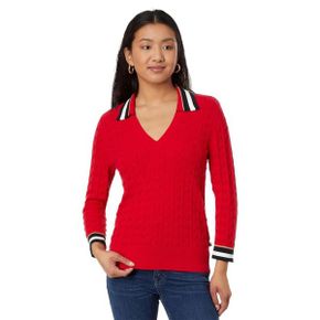 4699529 Tommy Hilfiger Cable Johnny Collar Sweater