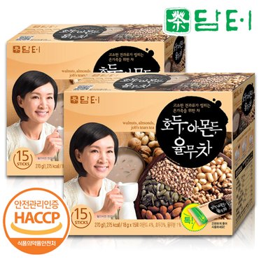  담터 호두 아몬드 율무차 15T+15T /땅콩차/마차/곡물차/곡식차/고형차/분말/스틱/가루