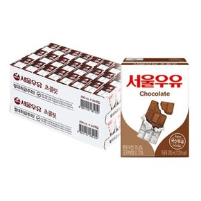 매일유업 우유 서울우유 초코멸균우유 200ml, 48개