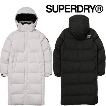 SUPERDRY 에센셜 덕다운 롱패딩(SDUJDFO06)