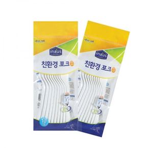 크린랩 포크 일회용포크 위생포크 10P X ( 3매입 )