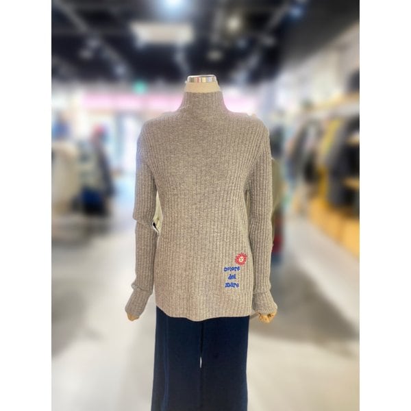 [여주점] 해 레터링 자수 니트 (BAKPF2461)