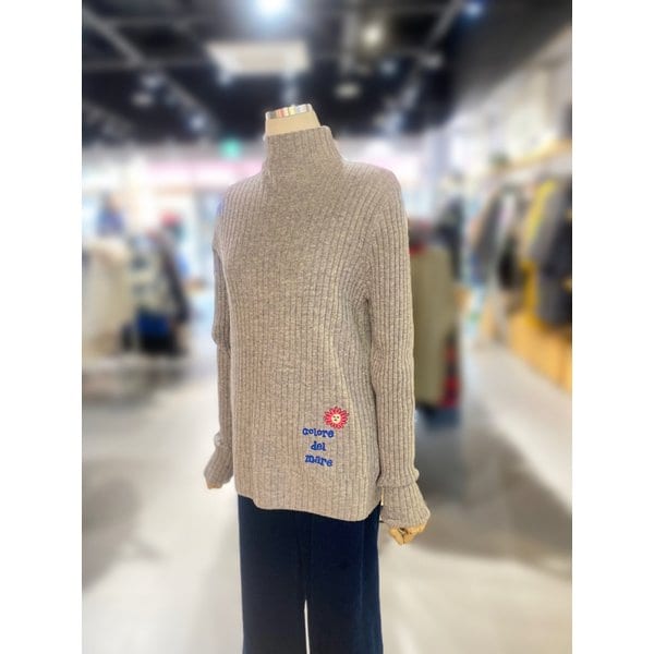 [여주점] 해 레터링 자수 니트 (BAKPF2461)