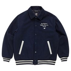 국내매장판 뉴발란스 코치형 바시티 자켓 NBNQC42813-NAVY P2411