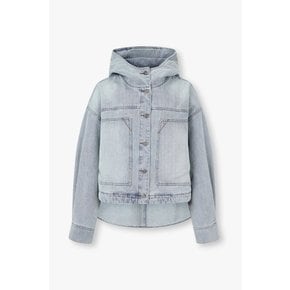 [부산점] 보브)) 드로스트링 후드 데님 셔츠 자켓 (7126255106)