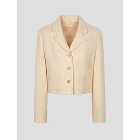 [정상가259,000원] Short Tweed Jacket  lemon (WE3111T13E)