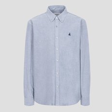 빈폴 24FW 남녀공용 브러쉬드 옥스퍼드 솔리드 셔츠 - 그레이(BC4964C253)