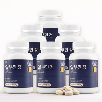 비타허브 알부민 정 고함량 순수 난백 식약처 HACCP 인증 120정 6개