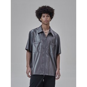 W/S Zipper Shirt_Dark Gray