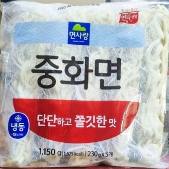  맛의 미소 면사랑 중화면 230g x5개입 전문점용 (WC7F461)