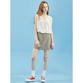 Wrap Skirt Short Pants KhakiBeige