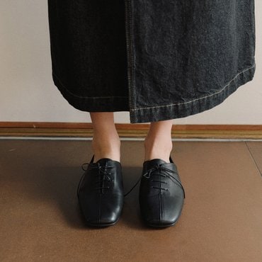 로서울 Linear derby shoes Black