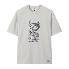 카루요우 프론트 아트워크 티 CWTAM24482GYX
