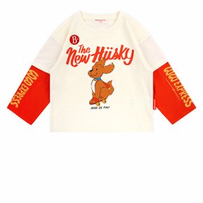 [시즌오프 20%off][키즈]하와이안퍼피컬러블럭레이어드티셔츠_BP51TR350