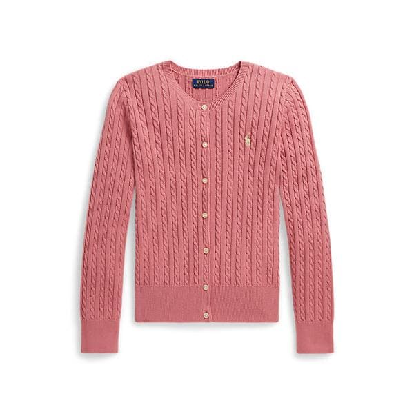 폴로 키즈 여아 7-16세 미니 케이블 코튼 카디건(CWPOSWEG6820618650)