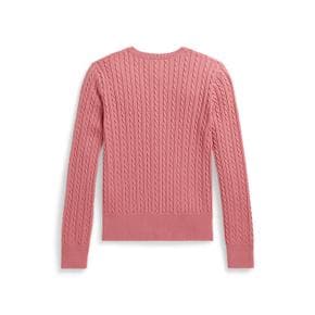 폴로 키즈 여아 7-16세 미니 케이블 코튼 카디건(CWPOSWEG6820618650)