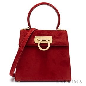 [FERRAGAMO] 페라가모 간치니 스몰 탑 핸들백 21-2193 ROSSO 751454