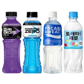 [한번에먹자] 파워에이드 600ml 2종(퍼플3+제로3) + 포카리스웨트 500ml 3