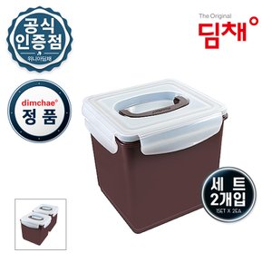 딤채 [세트] 위니아 딤채 정품 김치통 김치용기 WD001109 [6.5리터 x 2개]