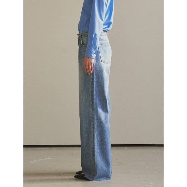 SIJN6068 뉴와이드 커팅 중청 데님_Medium blue