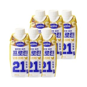 얼티브 비건프로틴 당류 ZERO 바나나 250ml x6개