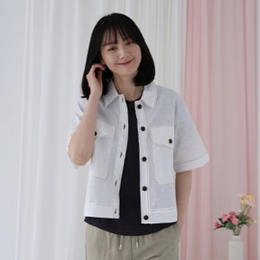 린넨 스티치 반팔 자켓 NJK101