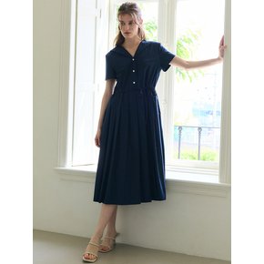 SAILOR COLLAR DRESS / NAVY