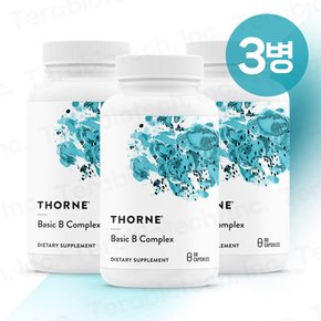 [무료배송] 쏜리서치 베이직 B컴플렉스 60캡슐 비타민B Thorne Basic B Complex 3병