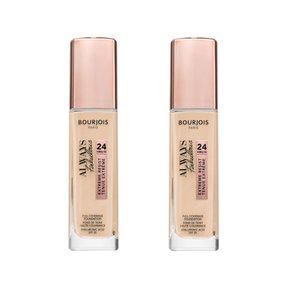 부르조아 올웨이즈 패블러스 롱래스팅 파운데이션 SPF 20 2팩 shade 120 Light Ivory 30 ml