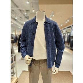 [파주점] [AND Z(앤드지)] 블루컬러   셔닐사 원단 트러커 가디건(BZG1EC1102BL)