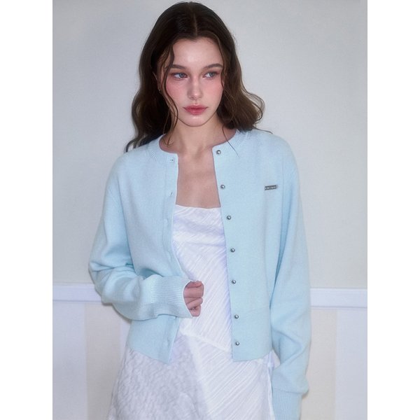 Nickel Round Cardigan [Sky Blue]
