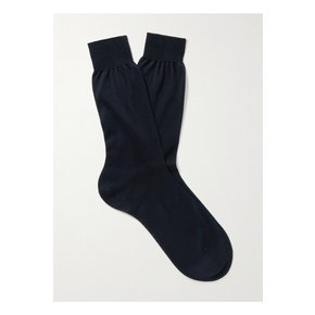 Mid-Calf Cotton Socks 블루 43769801094436408