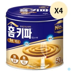 홈키파 디 모기향 무향 30매 야외 캠핑 펜션 X 4개