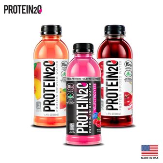  프로틴투오 프로틴음료 단백질보충제 미국 수입완제품 500ml (믹스베리&피치망고&와일드체리) X 12병