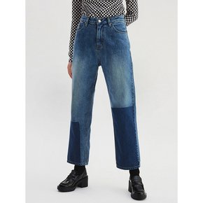 COLOR CONTRAST DENIM PANTS