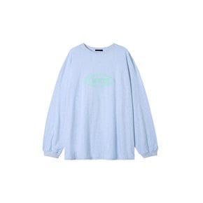 Sport logo patchwork long sleeve tee_light gray