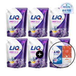 리큐 얼룩제거 올인원 세탁세제 리필 2.1Lx6개 일반+ 400ML 증정