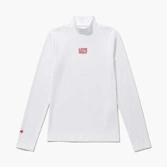 르꼬끄골프 [여주점] 여성 골지 하이넥 티셔츠 GQ122LIL21  WHTE